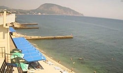 веб камеры Гурзуфа онлайн реальное время море набережная