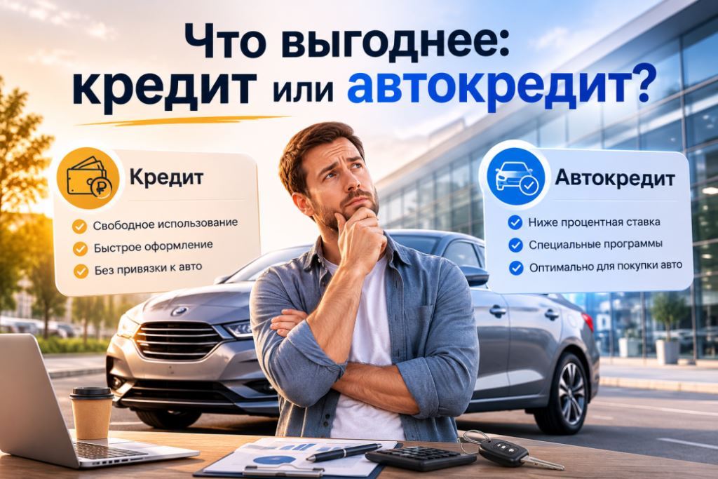 Что выгоднее кредит или автокредит при покупке б/у автомобиля